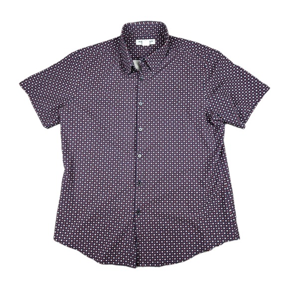 Mizzen+Main Other - Mizzen + Main Performance Shirt Leeward Short Sleeve Mens Large Trim Fit Floral